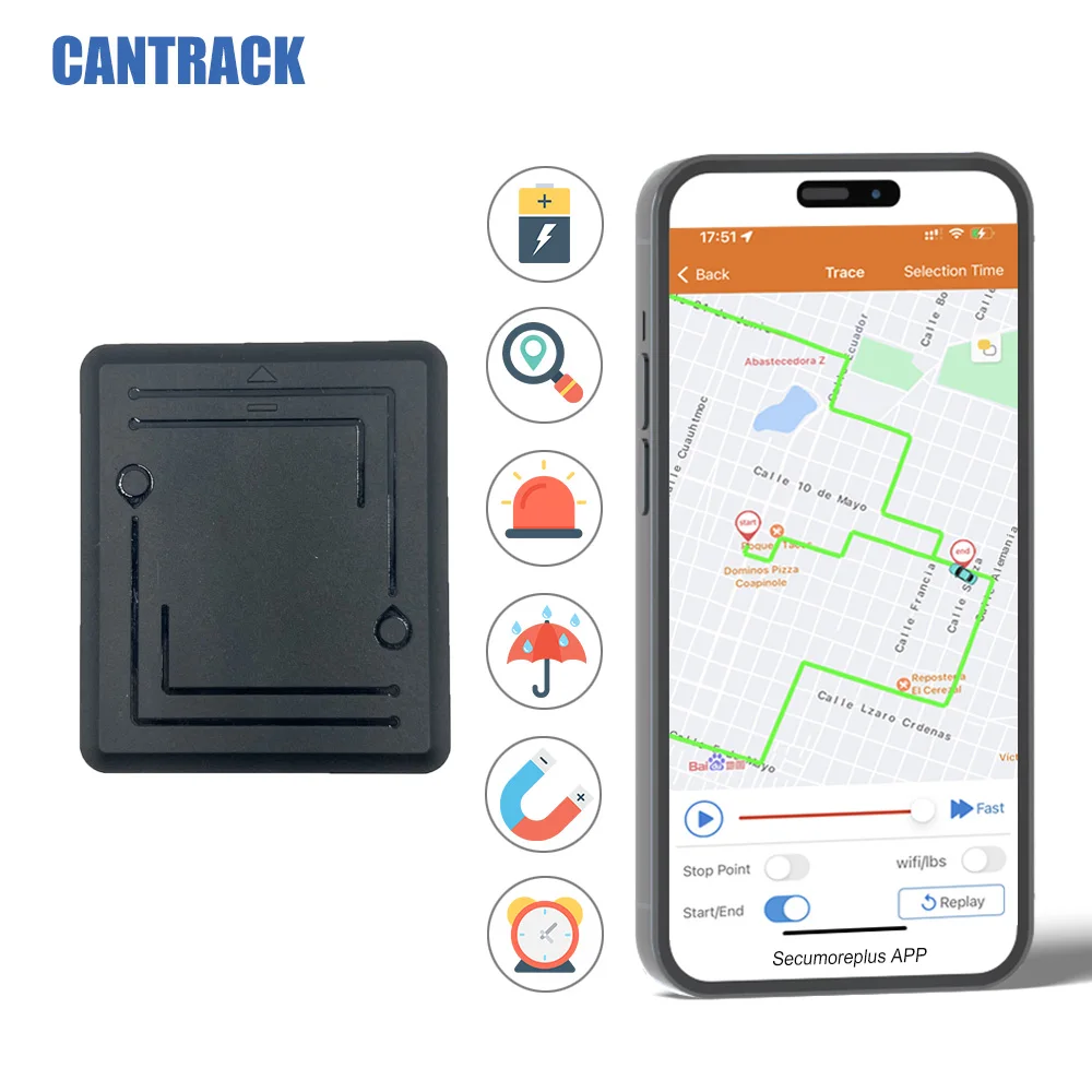 Back up gps tracker for trailer 3 years standby Non-rechargeable GPS Tracker