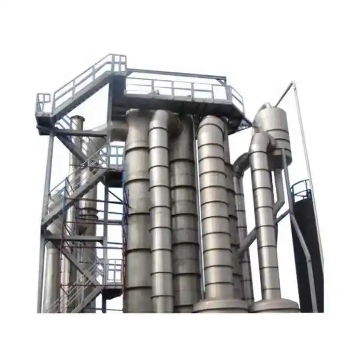 Stainless Steel Milk Powder Juice Coconut Juice Vacuum Concentrator Apple Juice Single Effect Falling Film Evaporator