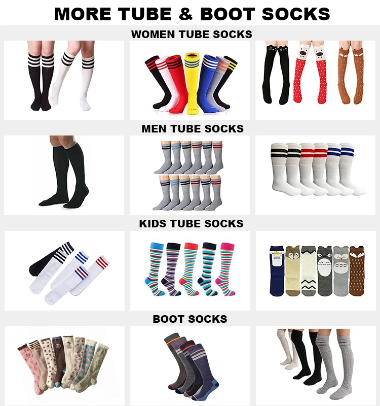BY-N694 cheap tube socks girls teen young girl knee high tube school sock