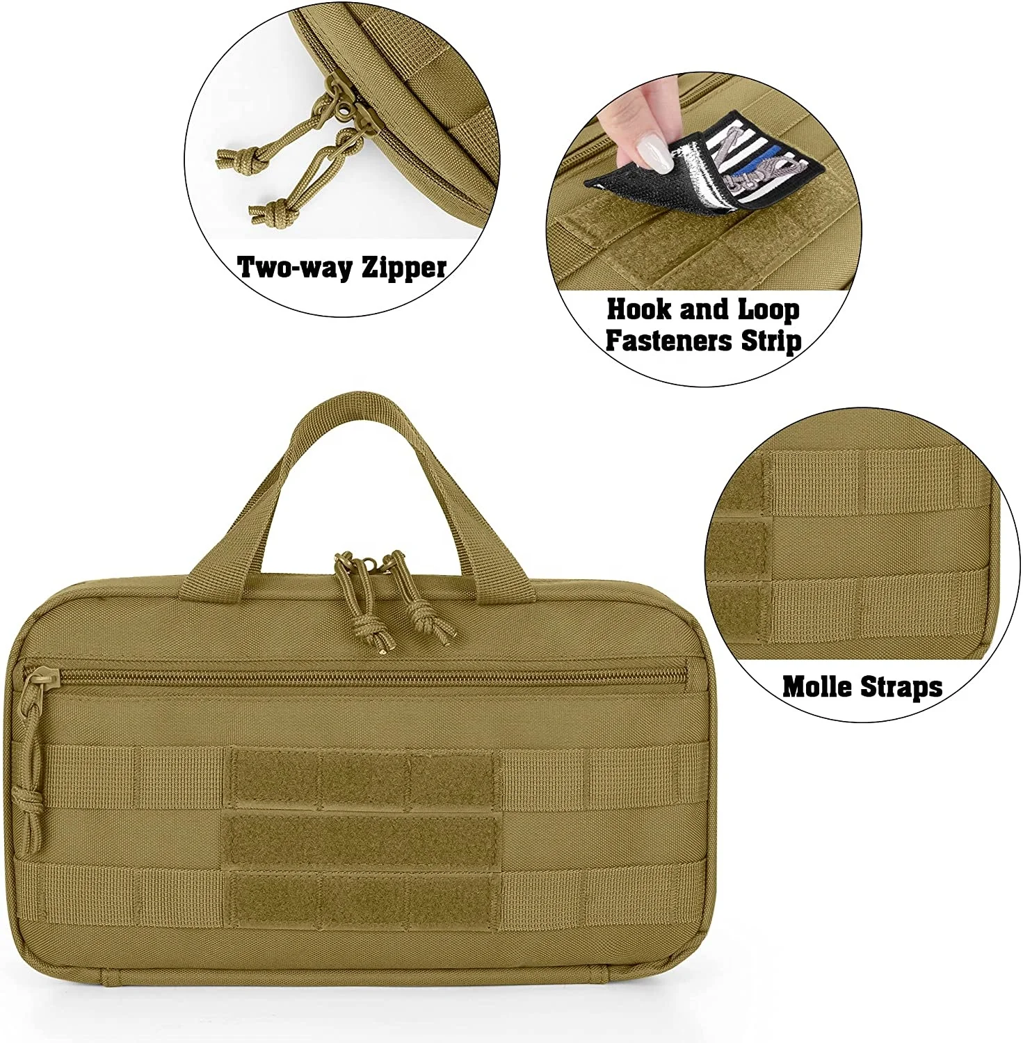 New Design Tactical Magazine Storage Bag Handgun Magazine Carrier Concealed Mag Pouch Holder With Molly System