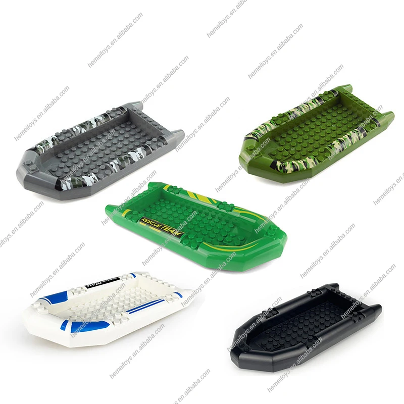 MOC резиновые аксессуары для лодок совместимые фигурки военных солдат оружие строительные блоки игрушки набор подарка