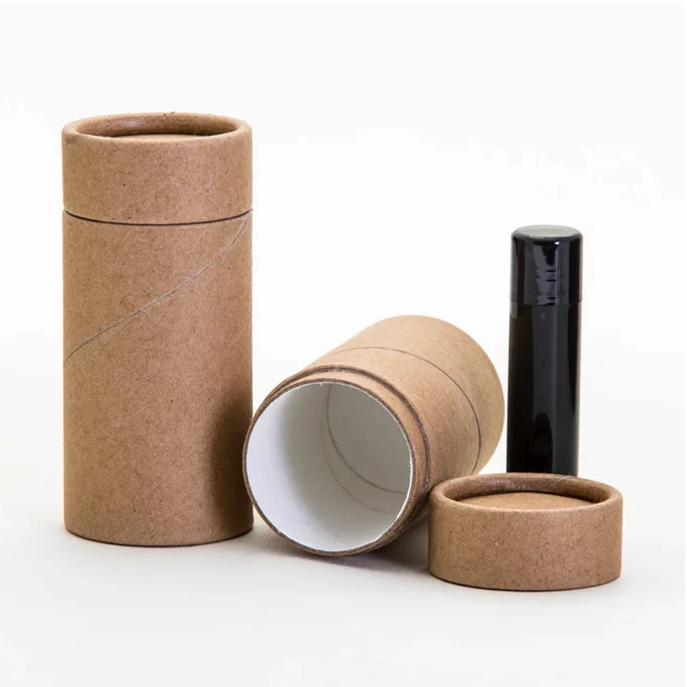 Factory price 1.5 oz Lip Balm  Twist Up Paper Tube Packaging twist paper chapstick tubes