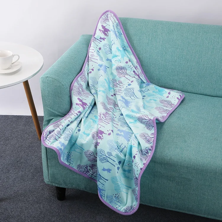 Promotional polar fleece blanket 100% polyester blankets in bulk throw travel polar fleece blanket