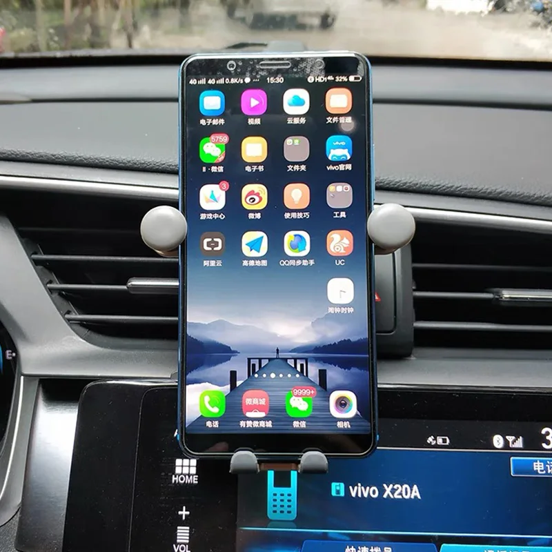 Car universal mobile phone navigation gravity mount for car air vent dashboard rotatable navigation mount accessories