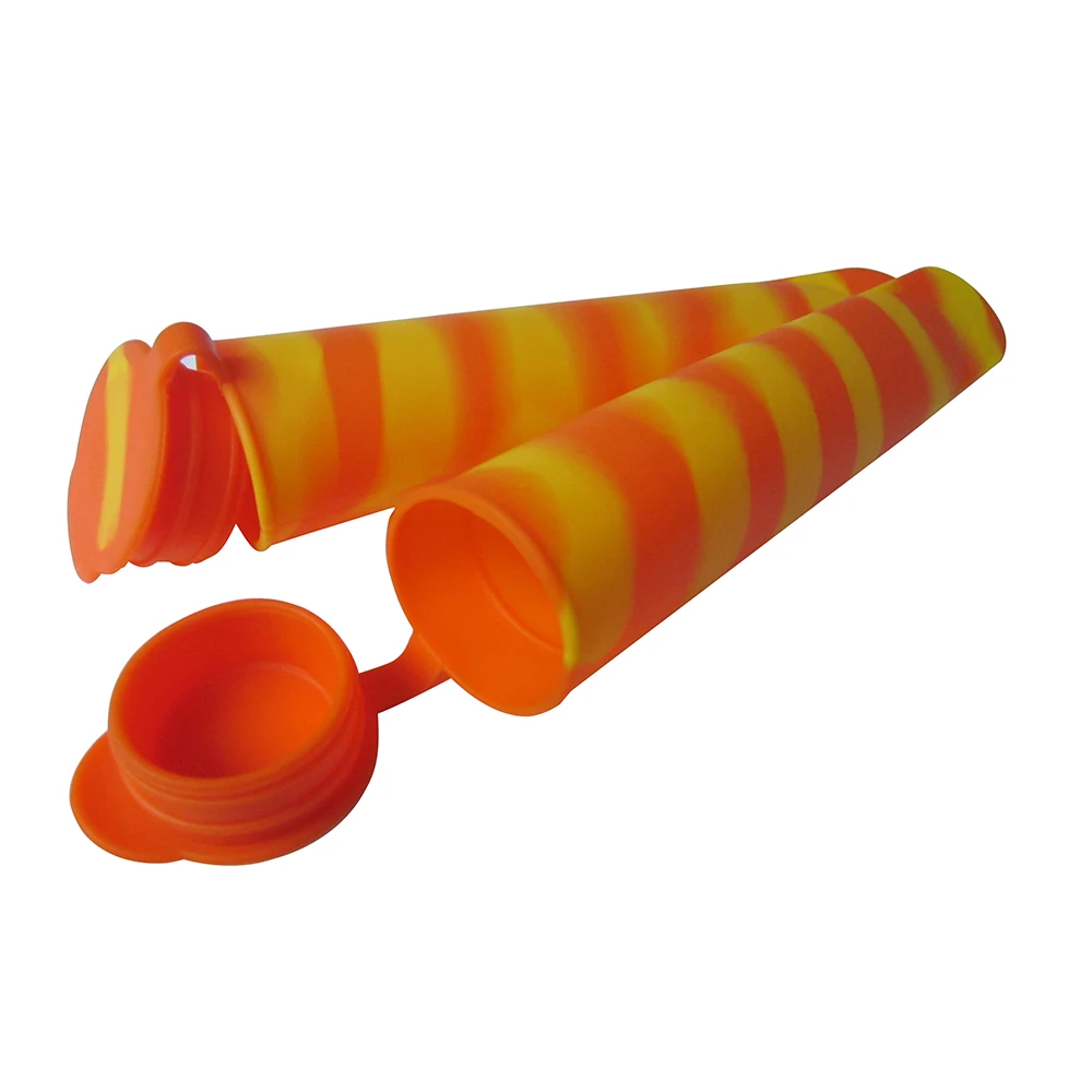 Reusable Silicone Cone DIY Ice Cream Lolly Pop Maker Moulds Kids Baby Popsicle Mold