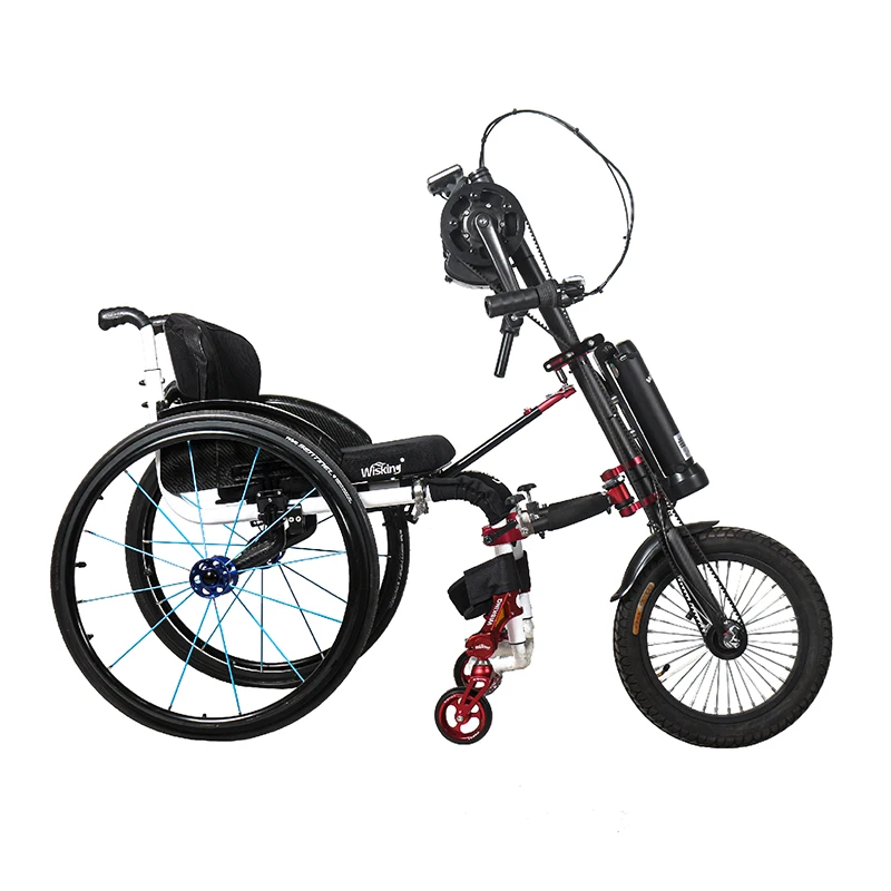 WISKING Q8 plus electric moped handicapped wheelchair tractor handbike trike for disabled use
