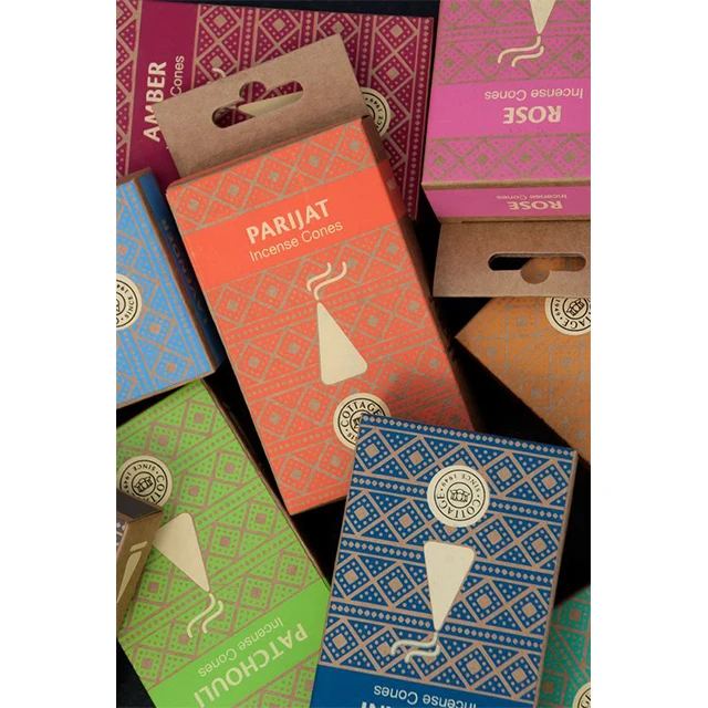 High Quality Design Gold Foil Stamp Printed Gift Packaging Incense Box