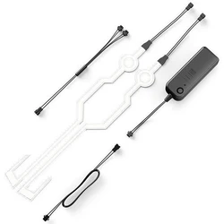 7 colors New arrival cool shapes riding led helmet light strip for full motorcycle helmet