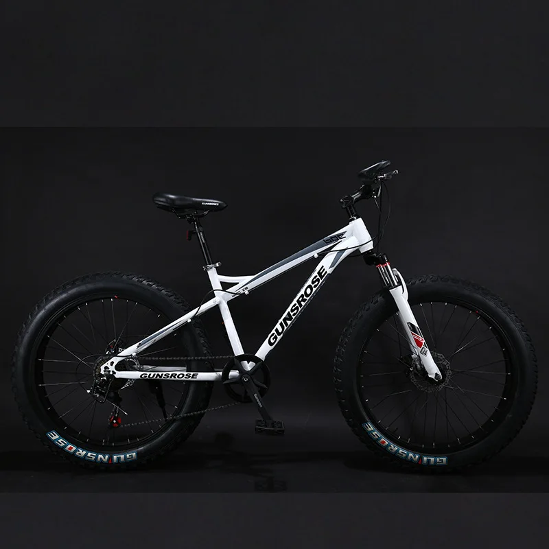 
Hot sale 24 26 inch 4.0 tire disc brake fat bike carbon steel frame bicycle fat tire beach bike fat tire bicycle for student 