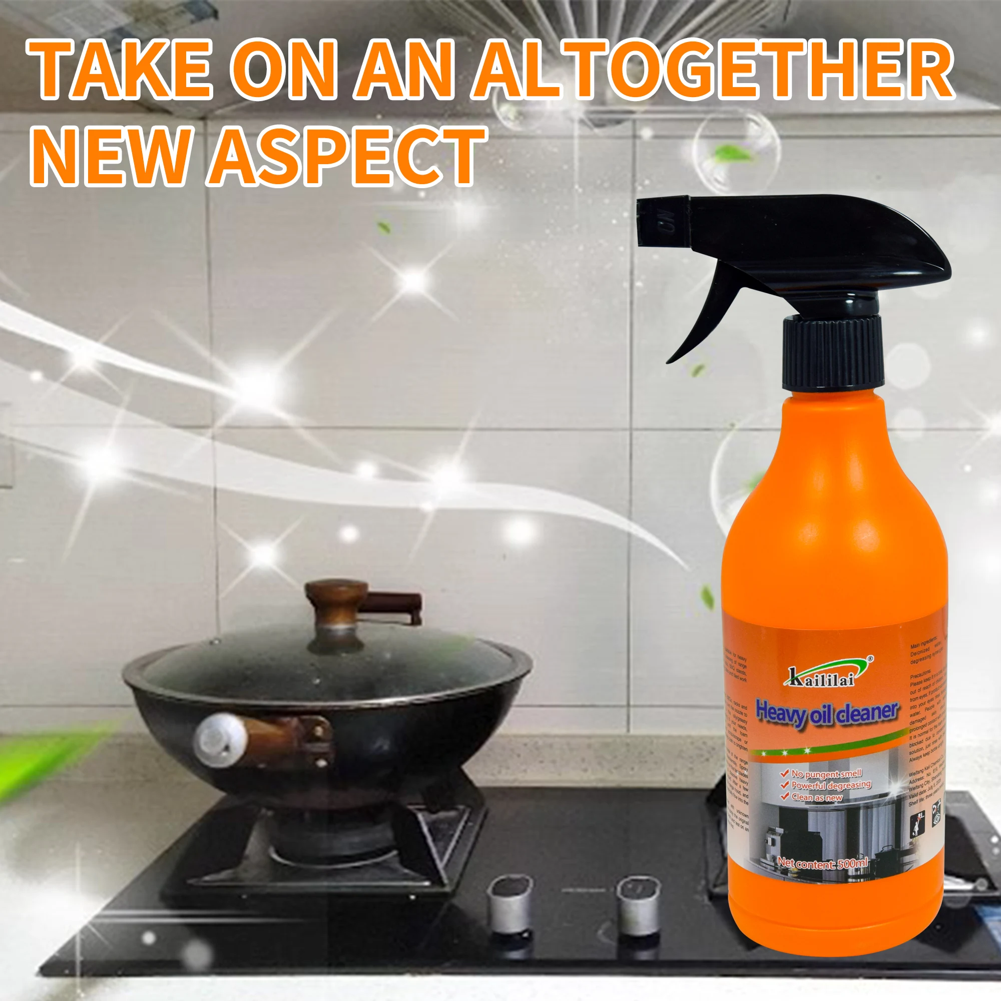 Kitchen Cleaner Spray Foam Oil Stain Cleaner Products for Oven and Kitchen Grease Cleaning Tools Liquid Cleaner Ingredients