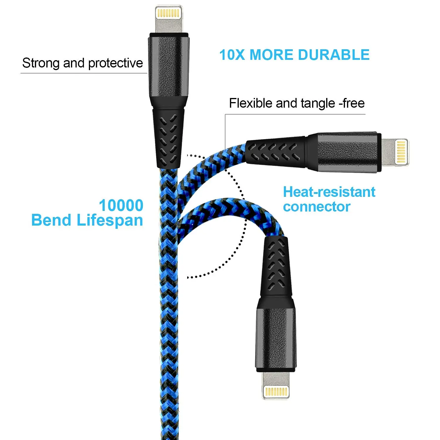 2022 wholesale Nylon Braided micro usb Cable 3ft 6ft 10ft Type-C fast Charger 1m 2m 3m cable for iPhone USB Cable