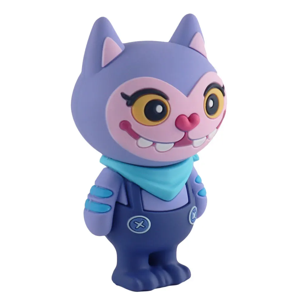 Custom Logo 3d Cute Mini Anime Figurine Action Figure Plastic PVC Small Miniature Toy Animal Figurines with Box