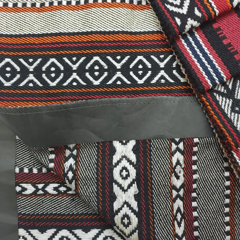 Custom new design arabic style jacquard sadu fabric for sofa furniture textile