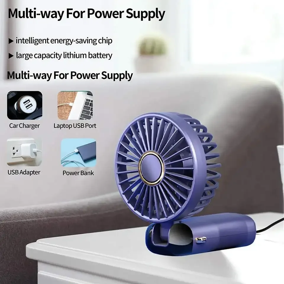 Personal Electric folding Handheld Battery Usb Handy Pocket Foldable rechargeable portable fan small fan mini