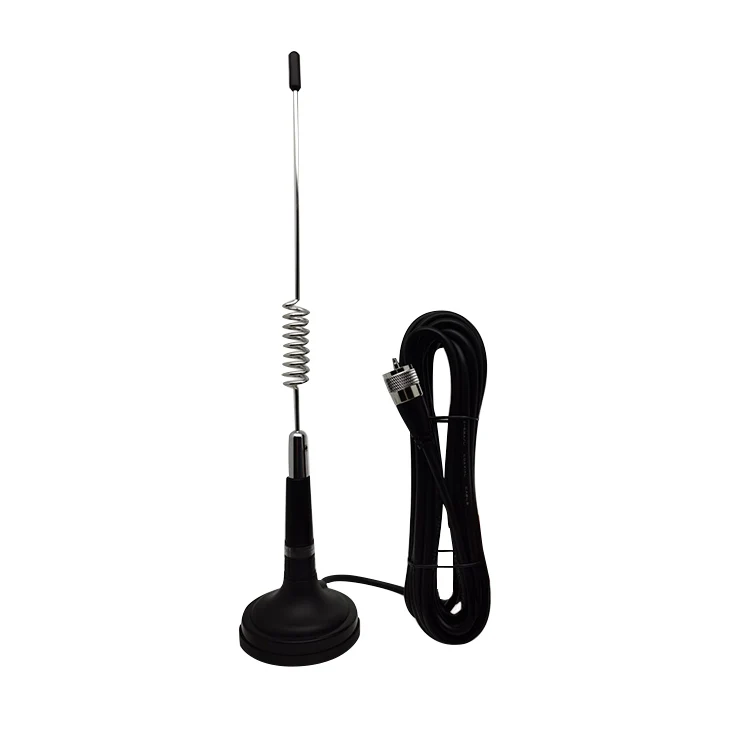 
Small size low loss stainless steel car antena cb with magnet 