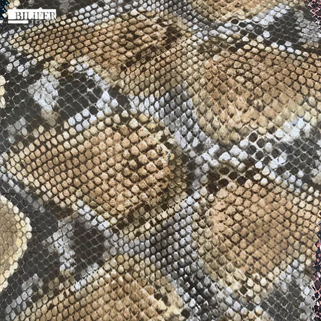 
Leather supplies Snake Transfer Printing Film Pu Leather 