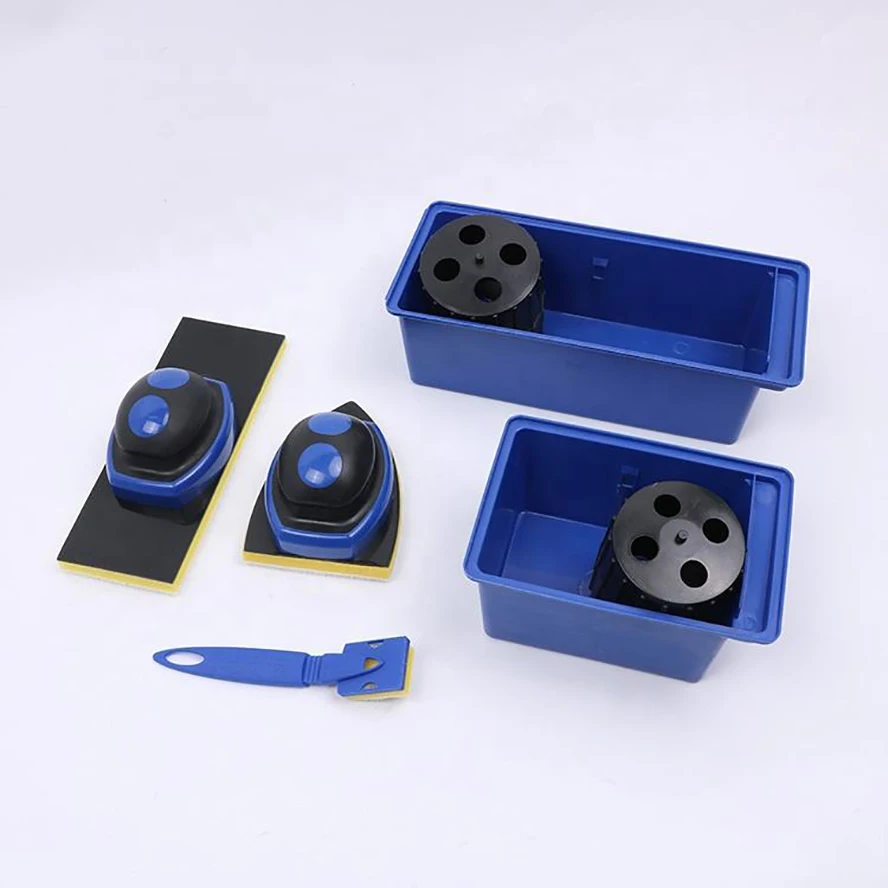 2023 DIY Paint Roller Brush Tools Set Handle Flocked Edger No Seam