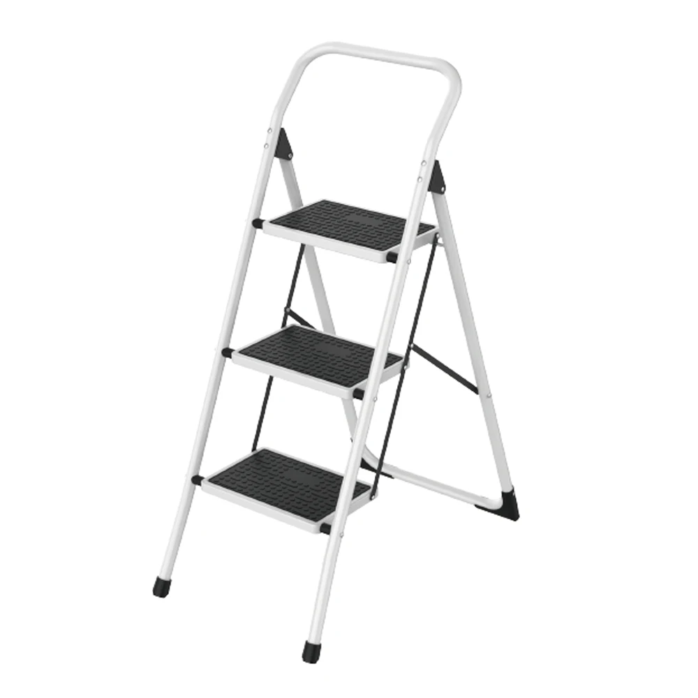 150kg load bearing indoor modern agility ladder wide step stainless steel folding step household ladders