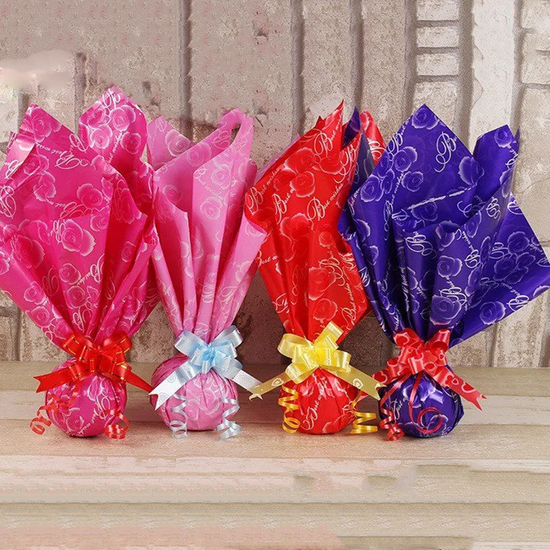 Pearlescent Cellophane Can Be Customized In A Variety Of Styles. Flower Wrapping Paper Is On Sale.