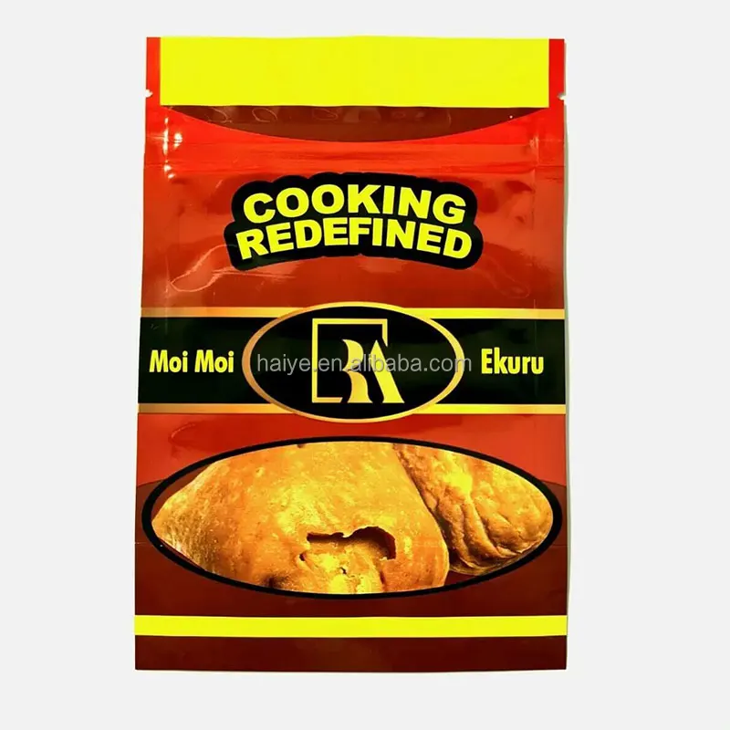 Stand Up Zipper Microwave Oven High Temperature Cooking Bags Retort Pouch For Organic Sauce Soup Moi Moi Bag