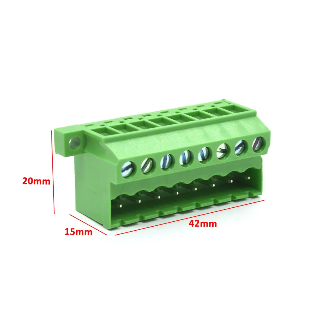 8 Positions Phoenix Pluggable Terminal Block 5.08mm Pitch Female Part 300V 10A