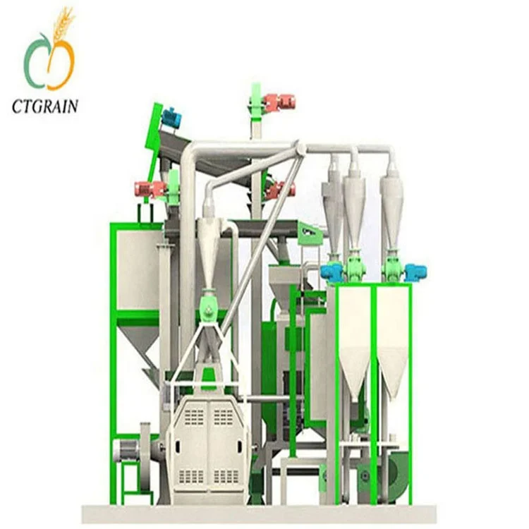 80 Tone Per Day Wheat Flour Mill Production Line Maize Powder Milling Processing Packing Plant