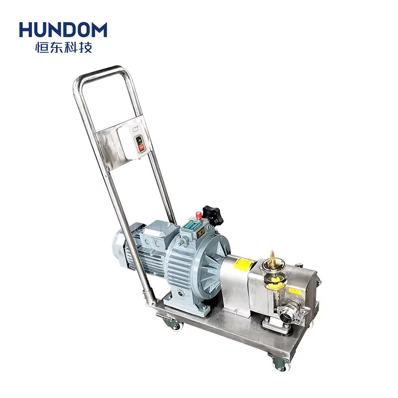 Stainless Steel Spaghetti Tomato Sauce Cam Rotor Pump Colloid Pump With Variable Frequency Drive VFD 200-500rpm