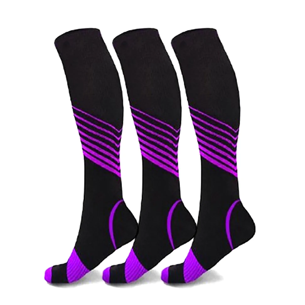 Ankle Support Knee High Socks Breathable Athletic Calf Sports Compression Socks Long Marathon Men Women Basketball Running Socks