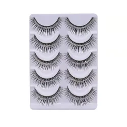 Natural Nude Dense 3D stage dramatic Crossover Long silver Glitter 820 five pairs of fitted false lashes wholesale