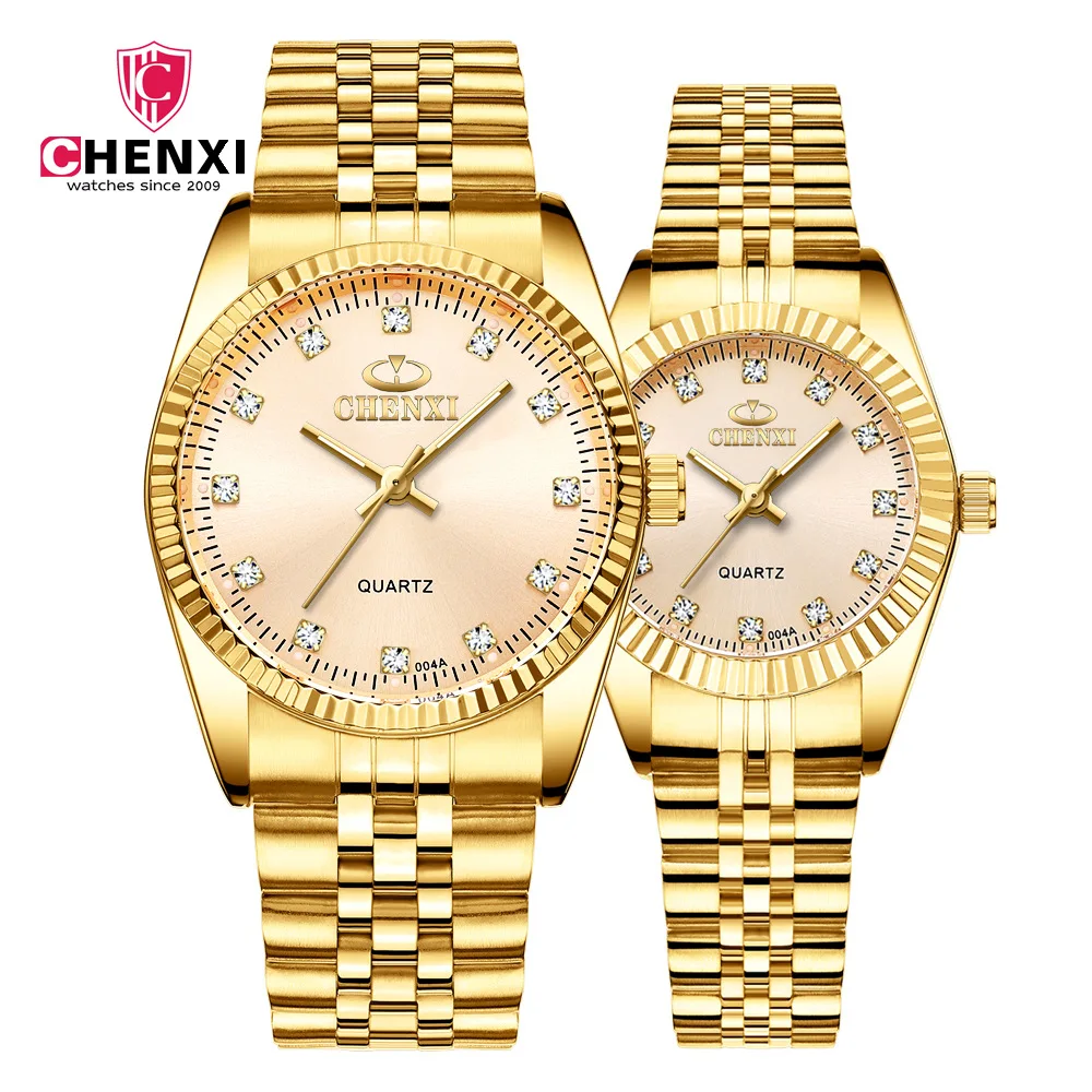 Top Luxury Brand Business Watch Stainless Steel Date Hour Gold Wristwatch Quartz Clock High Quality Waterproof Watches