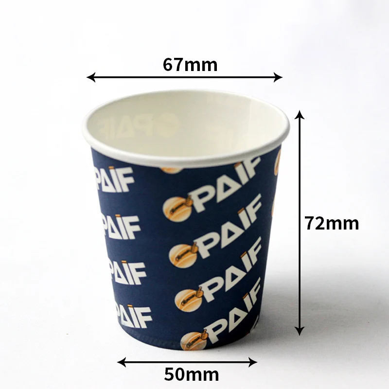 Hot selling take away disposable 4oz single wall water and tea paper cups