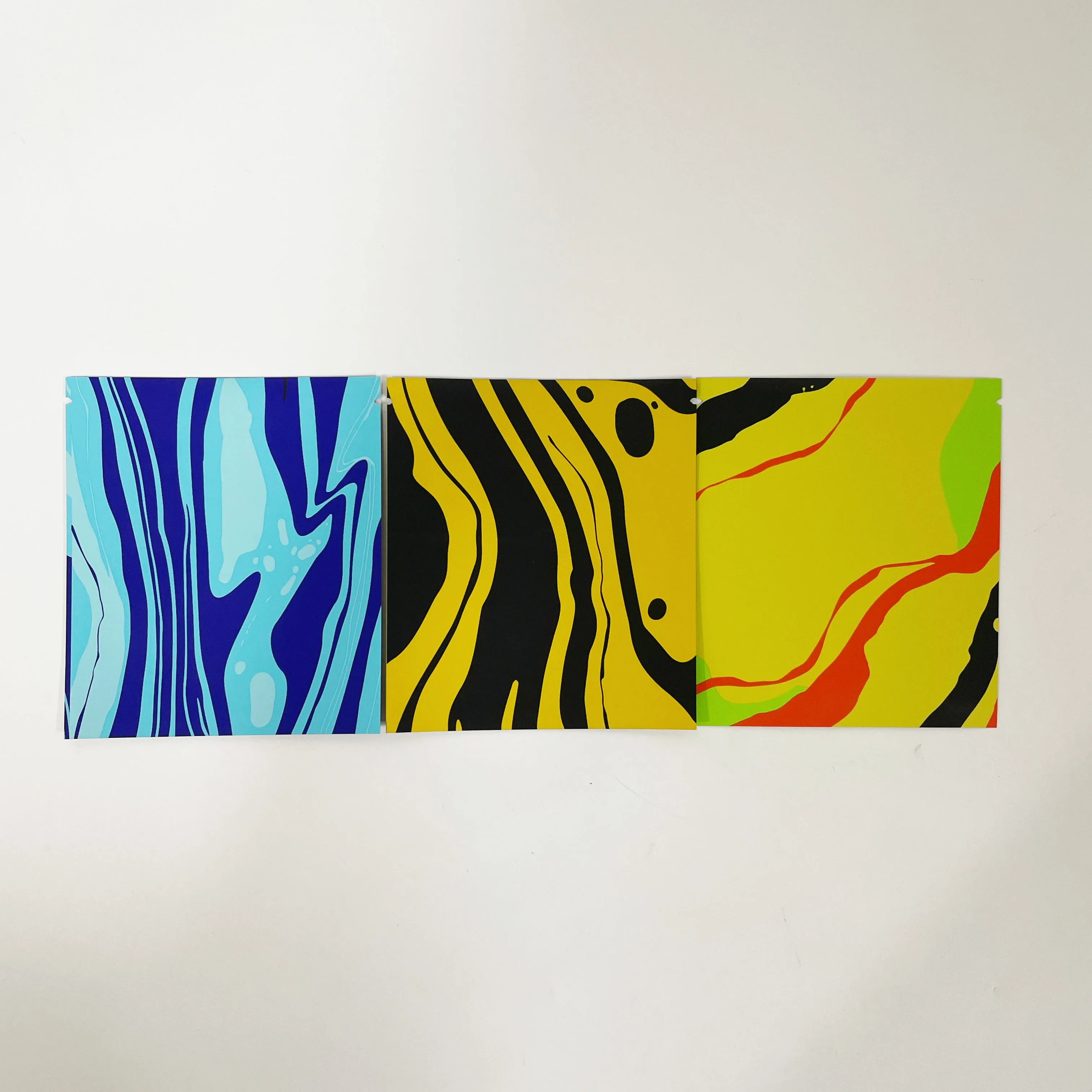 Mini Square Custom Aluminum Foil Mylar Bag 3 side seal sachet packaging coffee/tea bags