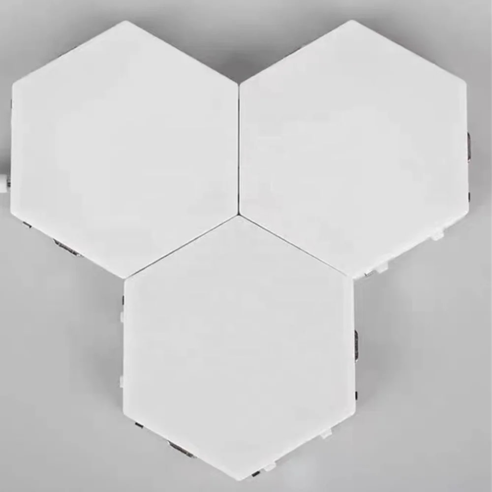 DIY Touch Sensitive Sensor Hexagonal Lamp Novelty Decoration Creative Modular Quantum Lamp LED night light wall lamp