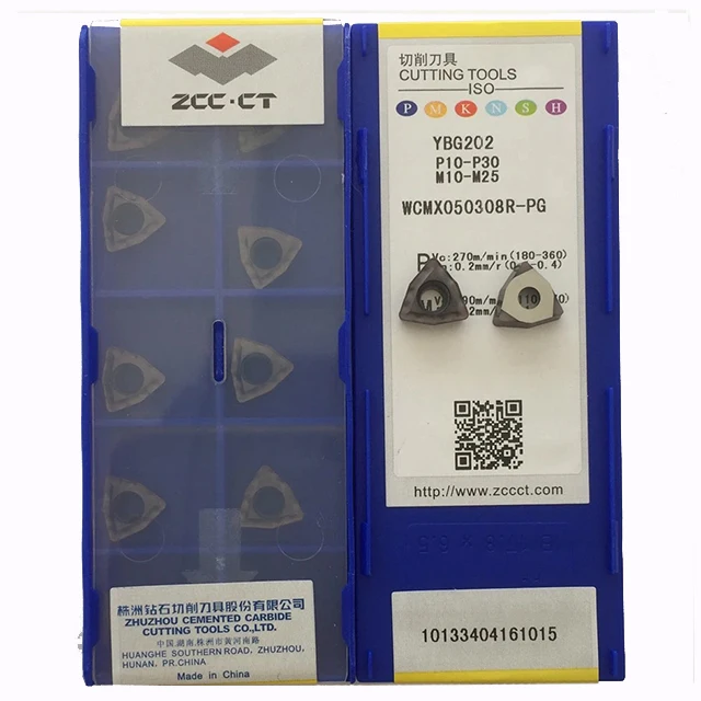 WCMX050308R-PG YBG202 100% Original ZCC-CT carbide insert with the best quality