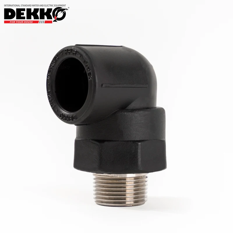 DEKKO PPR UV поставка без горячего расплава быстрое соединение фитинги для быстрой воды с внутренней резьбой 90 градусов образец локтя