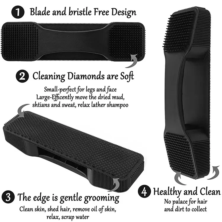 Horse Brush Horse Supplies for Grooming with Reinforcement Design Shedding Tool Humuling Shedding Tool for Horses