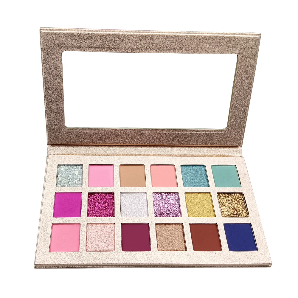 Private label palette vegan cosmetics individual shadow high pigmented DIY makeup eyeshadow palette