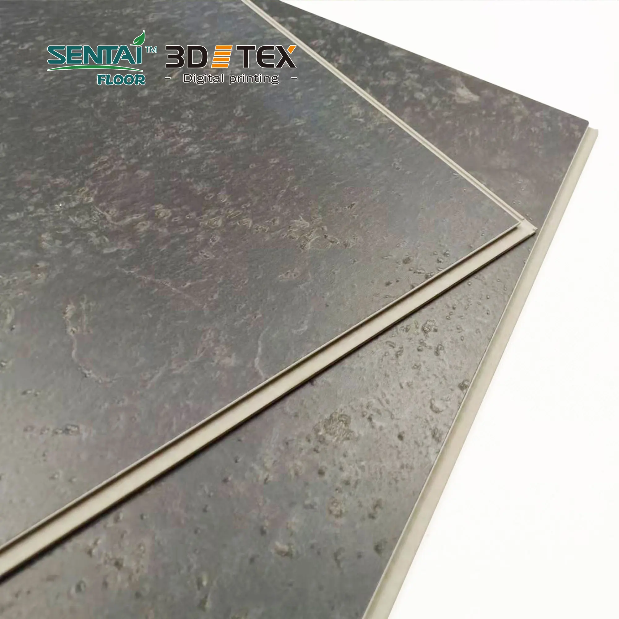 Sentai 3D Tex SPC Anti-Slip Floor 5mm Rigid Digital Printing Flooring by Chinese Supplier