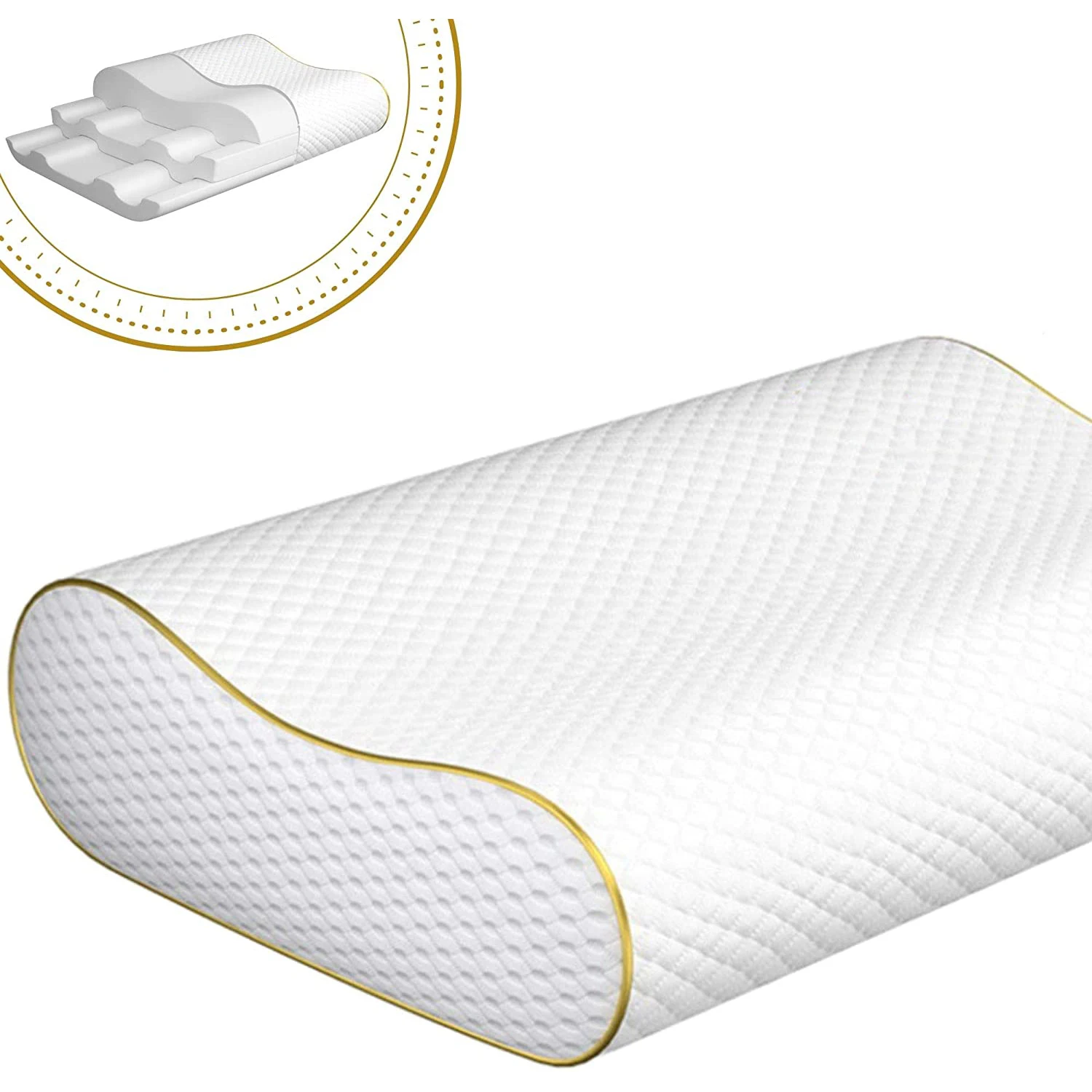 Memory foam pillows orthopedic for sleeping, orthopedic cervical pillow memory foam, contour memory foam pillow