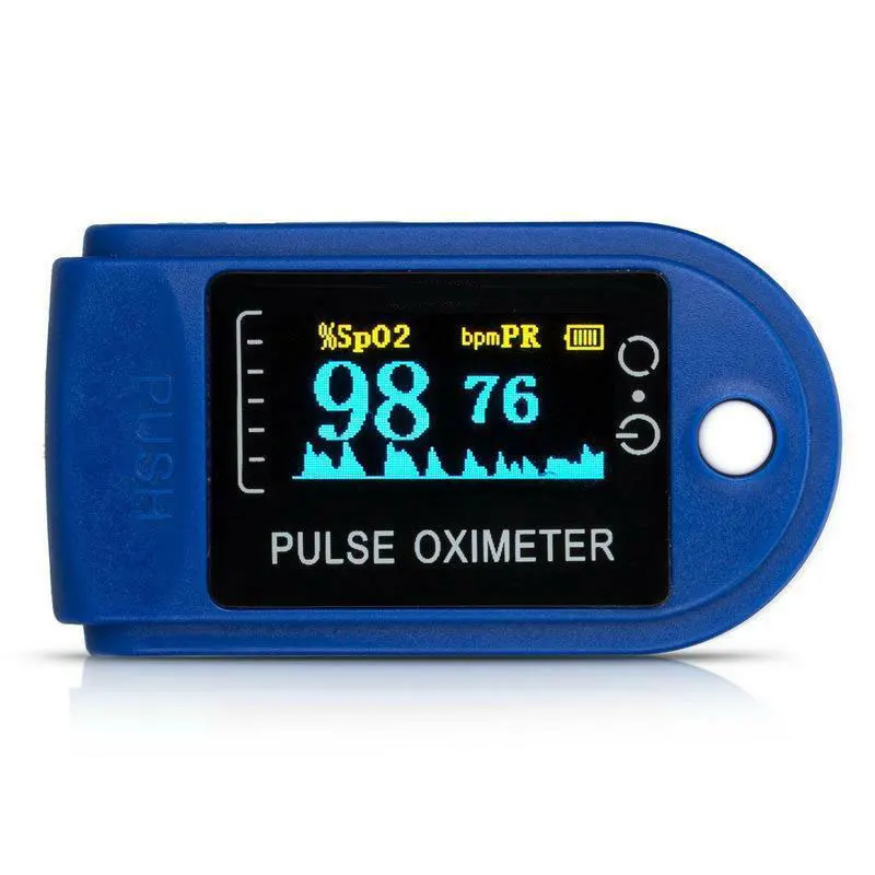 Пальчиковый Пульсоксиметр CONTEC CMS50D, 6 цветов, одобрен CE