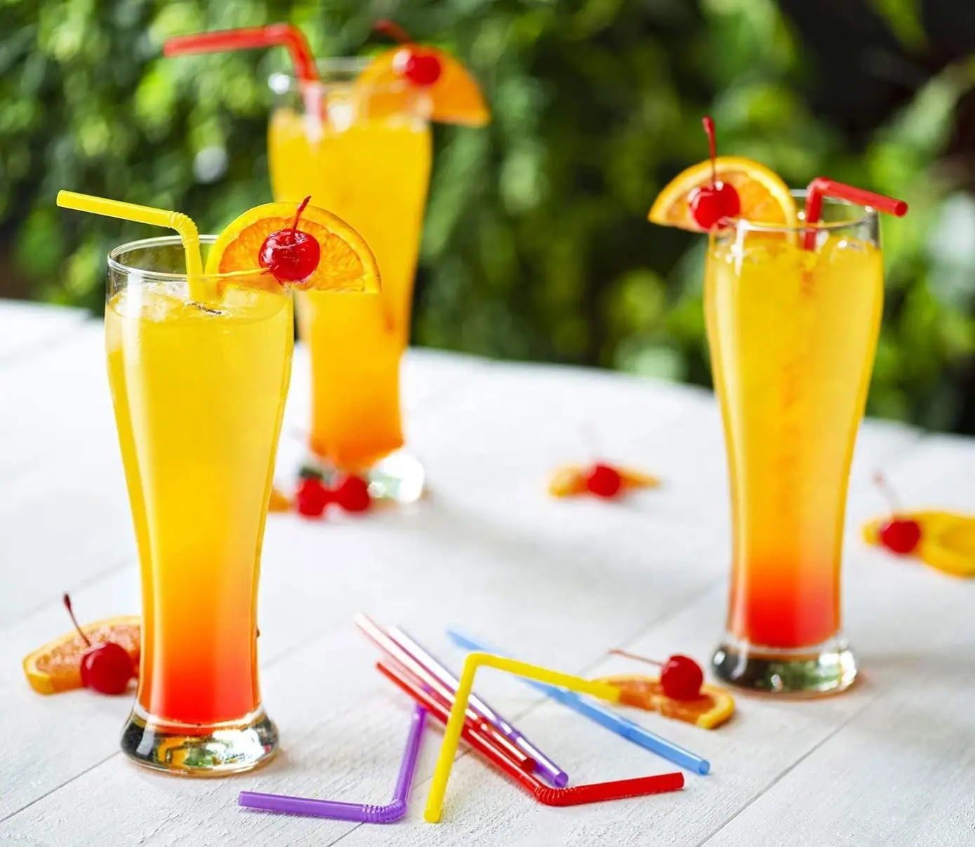 Disposable Colored Straws Plastic Straws DIY Art Bending Drinking Straw