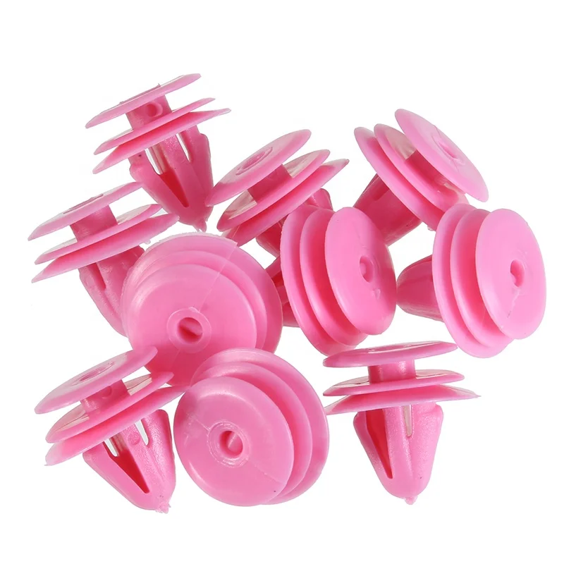 Pink Nylon Car Trim Panel Clip Fastener Rivet Retainer Clips for Hyundai Kia 82315-27000 Push-type Retainer