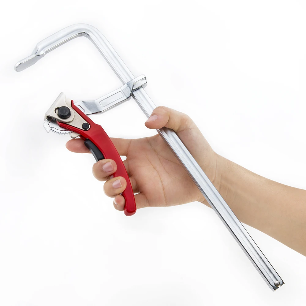 Zinc alloyed powder coated handle forged frame bar clamp wood clamp ratchet F clamp