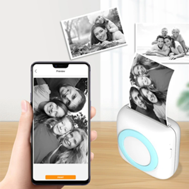 Миниатюрный фотопринтер NEWYES устройство для изготовления этикеток термопринтер сотового