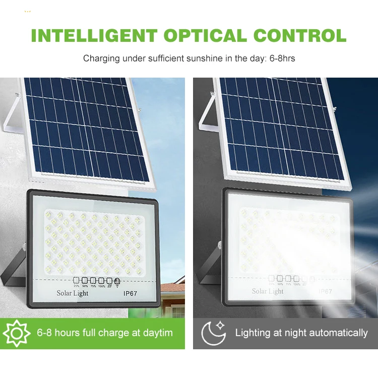 Wholesale Price Remote Control Ip67 Waterproof Outdoor Garden 50w 100w 200w 300w 400w 500w Led Solar Flood Light