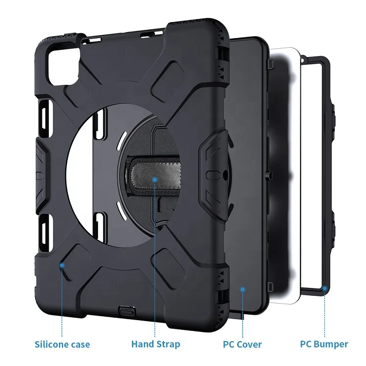 Heavy duty shockproof silicone tablet shell case for iPad Pro 6th generation case for ipad pro 12.9 inch 2021/2022 6th gen cover