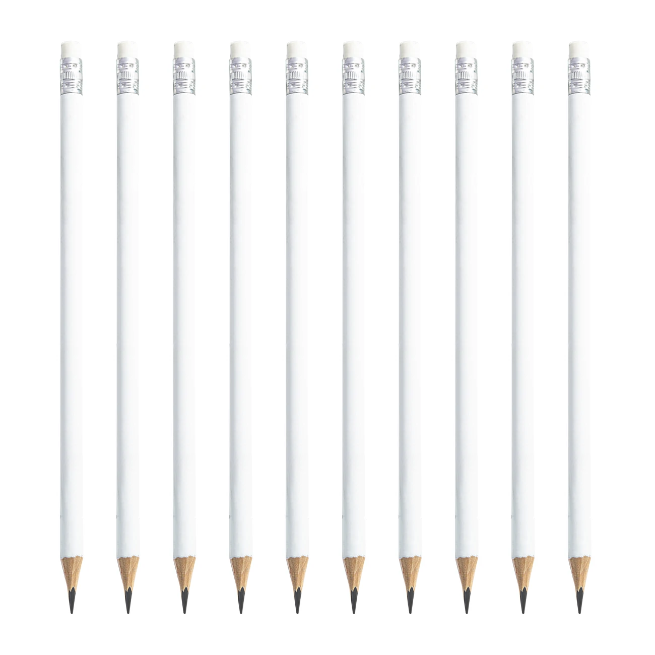 Promotion Custom logo printed pencil wooden pencil with eraser pencils with eraser