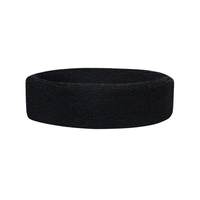 Basketball sports sweat absorbing wrist guard head band custom logo elastic polyester sweatband hair ties headbands for women