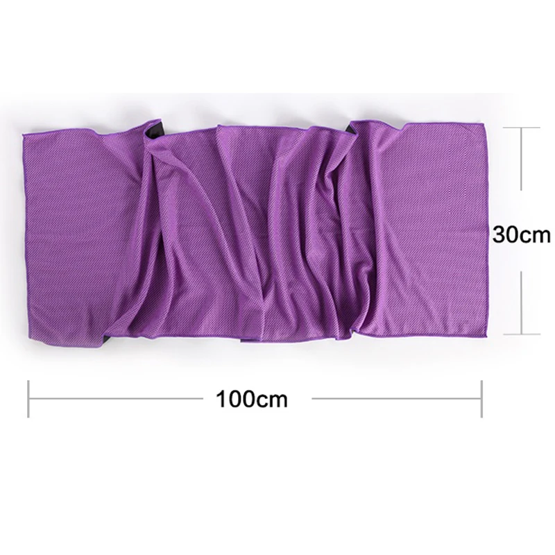 Custom Quick-drying Sport Ice Cooling Towel Silicon Case Silicone Storage Set Cold Sweat Towel