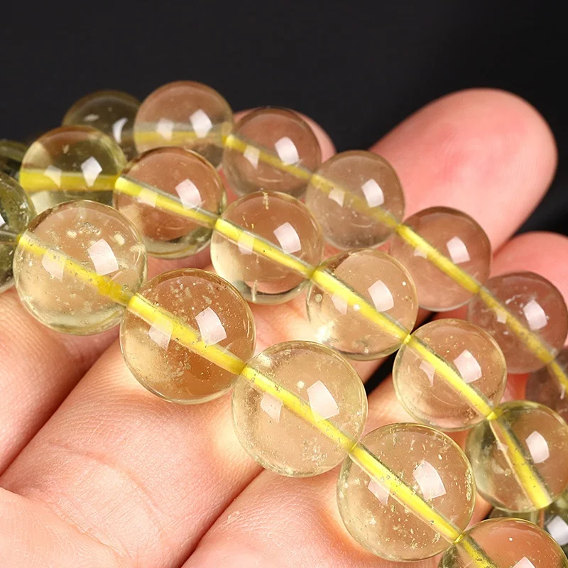 ArthurGem Genuine Rare Libyan Desert Glass Bracelets Natural Healing Libyan Meteorite Glass Bracelets for Women Men